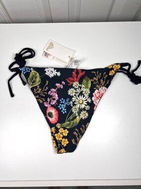 Aqua Bendita Aldana Moss Bikini Bottom Tie Sides XL NWT